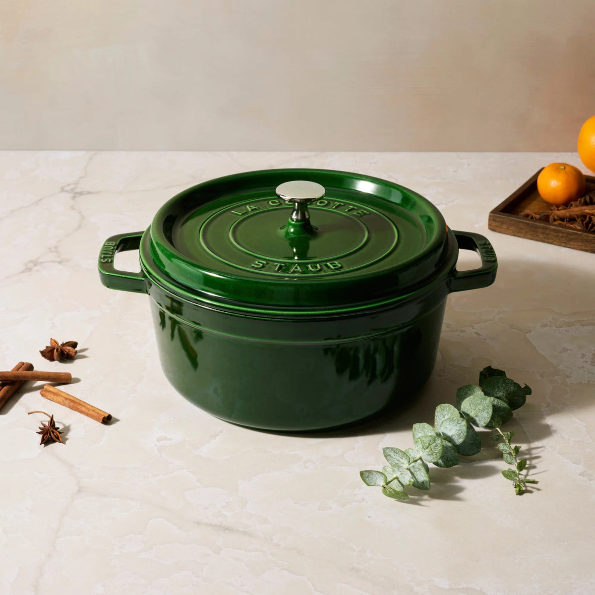 Staub Cast Iron 4-qt Round Cocotte - Matte Black