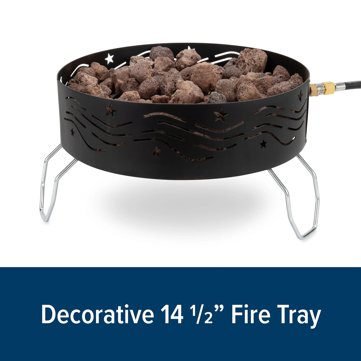 Camco Olympian Big Red Campfire, Approved for RV Campgrounds, Includes 10-Foot Propane Hose (58035)