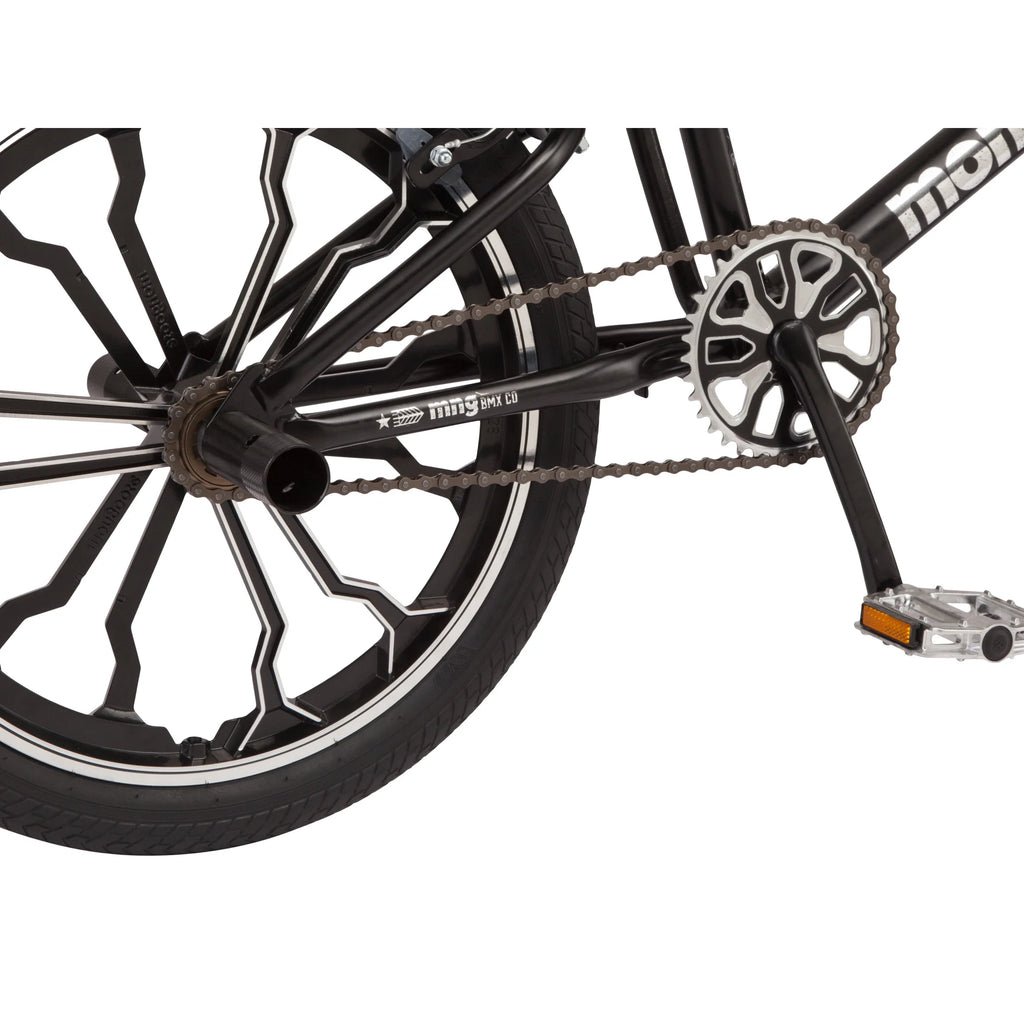 Mongoose Rebel Kids BMX Bike, 20-in. Wheels, Children & Tweens Ages 7-13, Black Bicycle