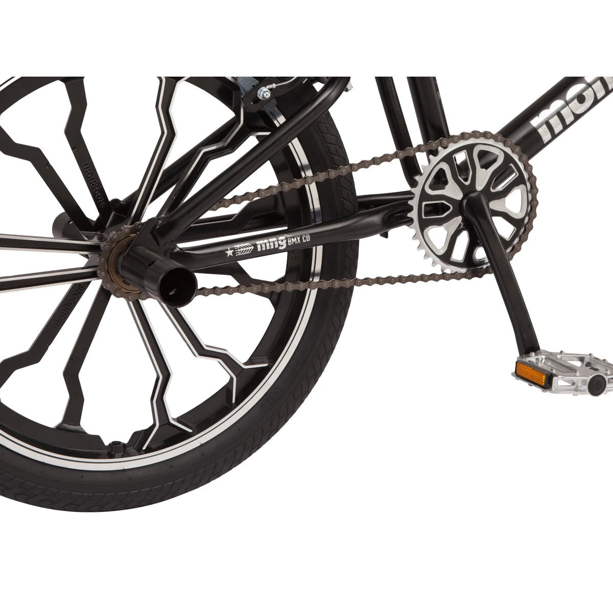 Mongoose Rebel Kids BMX Bike, 20-in. Wheels, Children & Tweens Ages 7-13, Black Bicycle