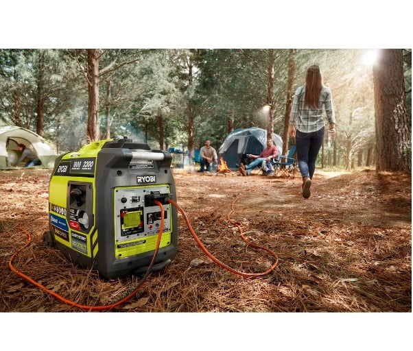 Ryobi 2,300-Watt Recoil Start Bluetooth Super Quiet Gasoline Powered Digital Inverter Generator with CO Shutdown Sensor