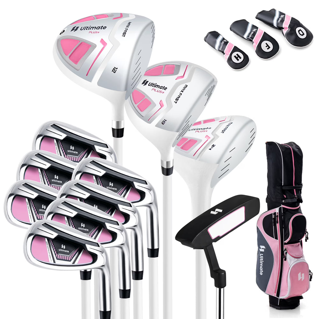 Ultimate Women’s Complete Golf Club Set Golf Club Package Set w/ Rain Hood, Right Hand Purple