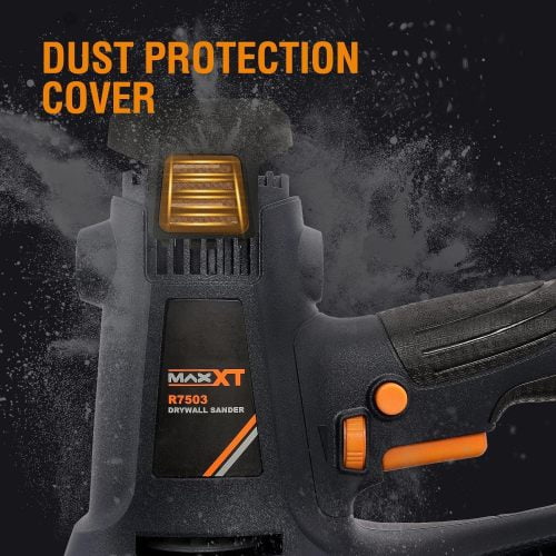 Drywall Sander with Vacuum Dust Collection, 6 Variable Speed Foldable Telescopic Electric Wall Sander, Popcorn Ceiling Removal Tool, 1900RPM Power Sander Tool, LED Light, 18Pcs Sanding Discs