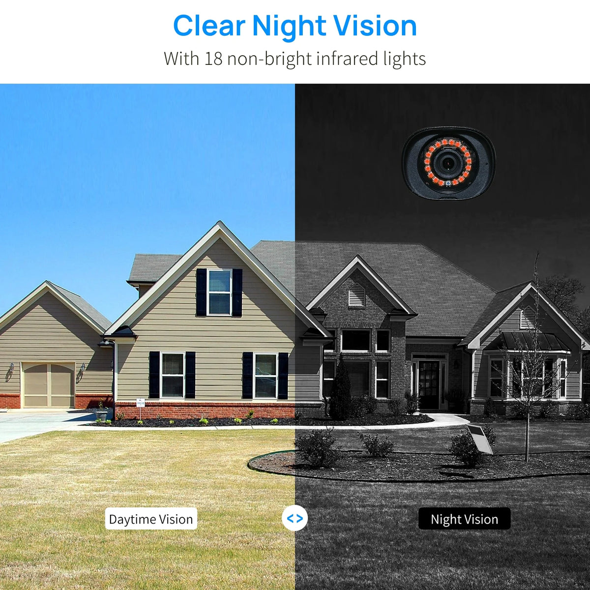 Hiseeu Wireless Security System w/ 4 Cameras, 2 Way Audio, & 1TB Hard Drive
