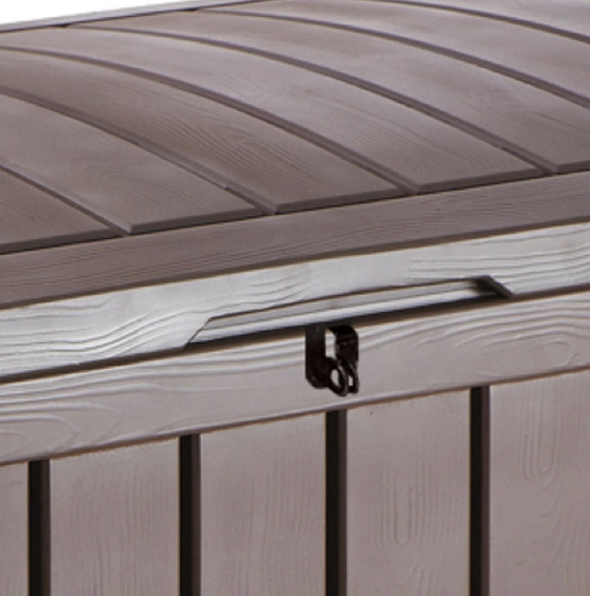 Keter Glenwood Outdoor 101 Gallon Plastic Deck Box, Brown