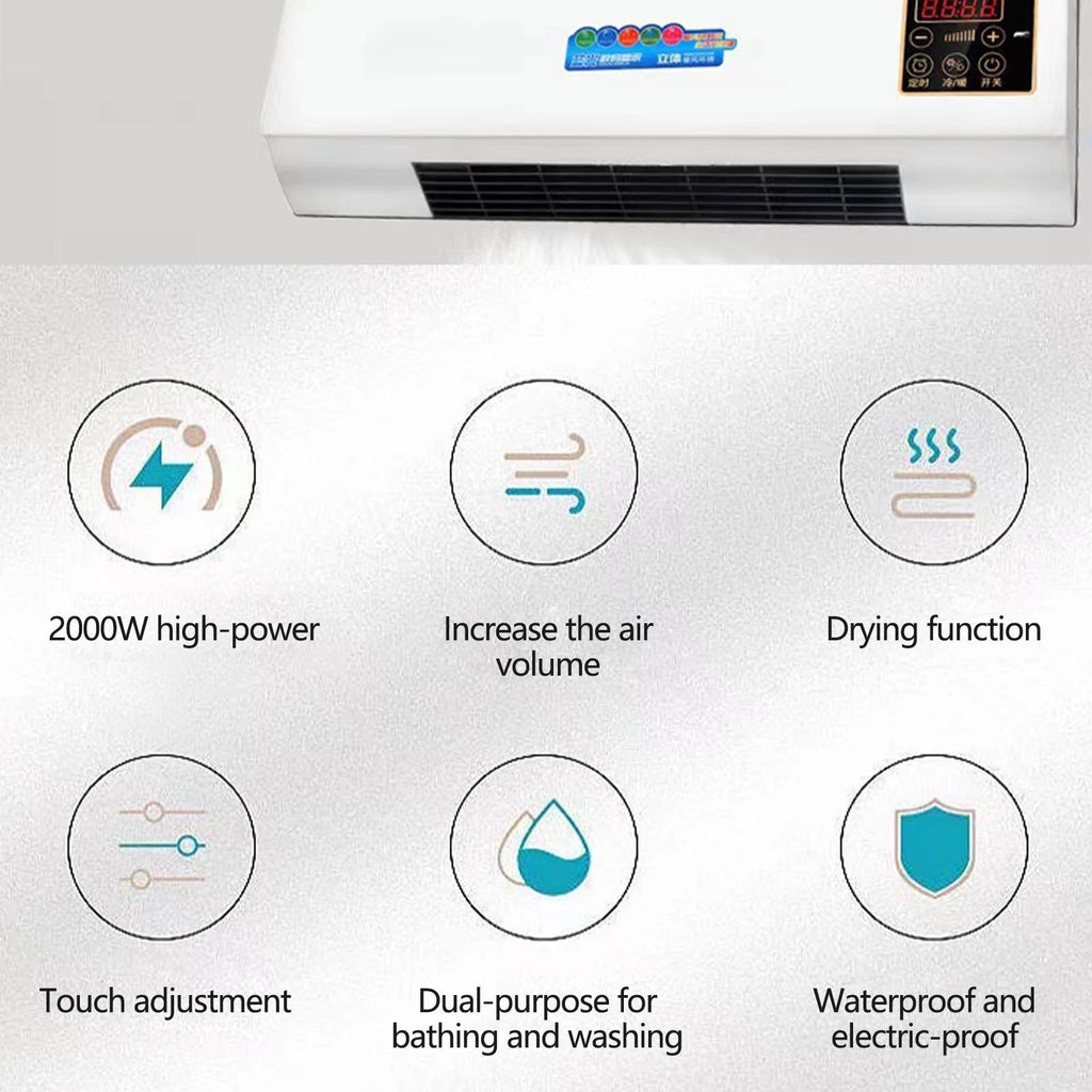 FYHALE 10000 BTU Ductless Window Air Conditioner 450 sq ft. Intelligent AC, with Remote Control, Mini Split AC/Heating Conditioner, Operates Quietly, Energy-Saving, for Bedroom Living Room