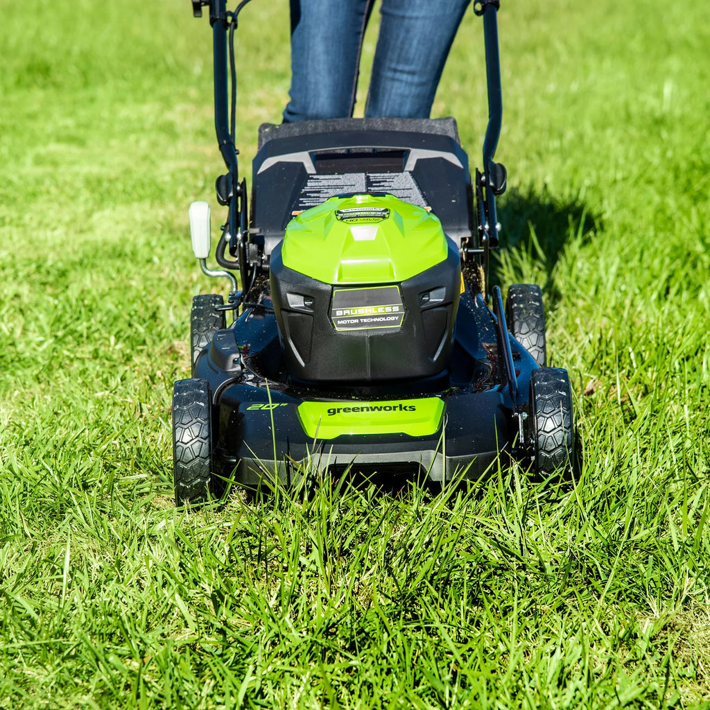 Greenworks 40V 20" Brushless Push Lawn Mower with 4.0 Ah Battery & Quick Charger 2516302VT