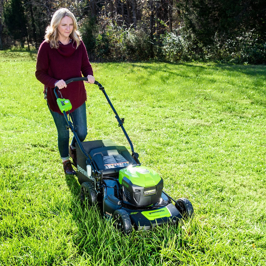 Greenworks 40V 20" Brushless Push Lawn Mower with 4.0 Ah Battery & Quick Charger 2516302VT