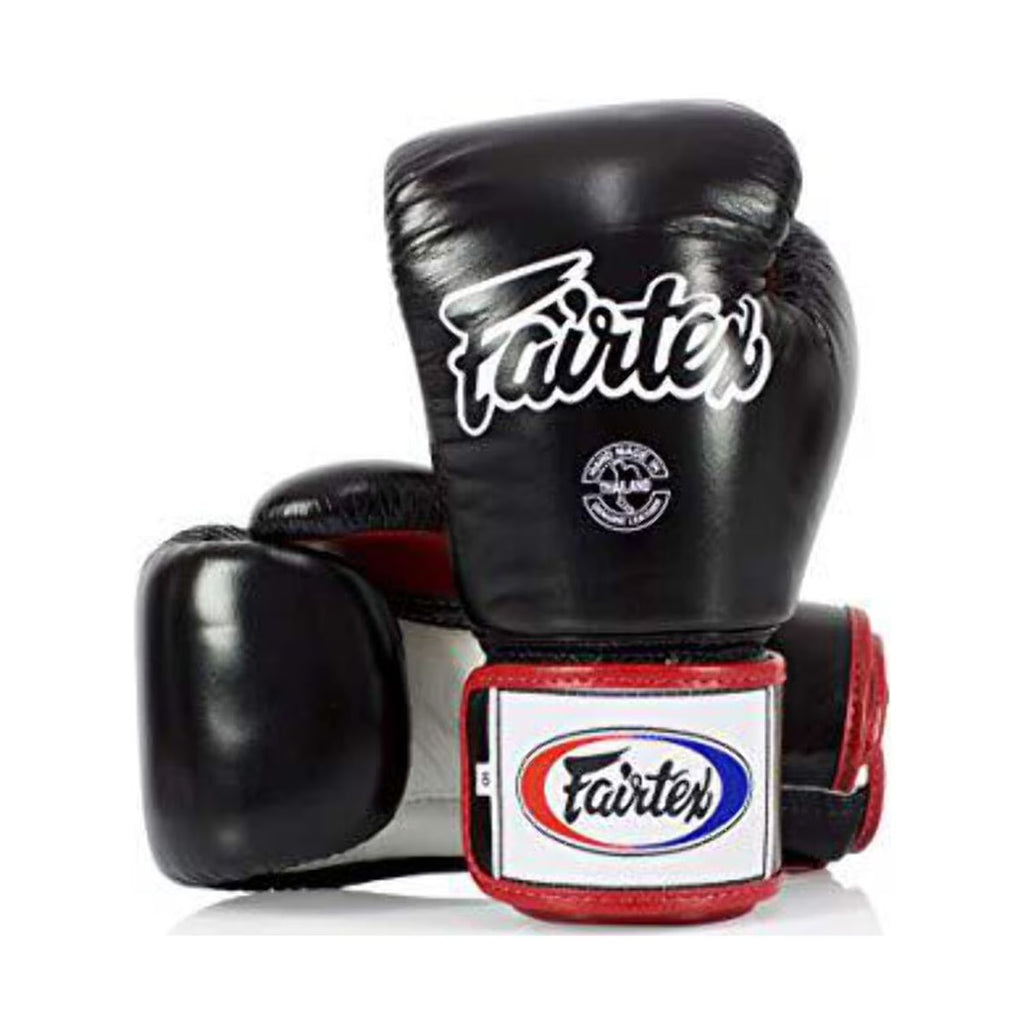 Fairtex BGV1 Black/White/Red Muay Thai Boxing Glove