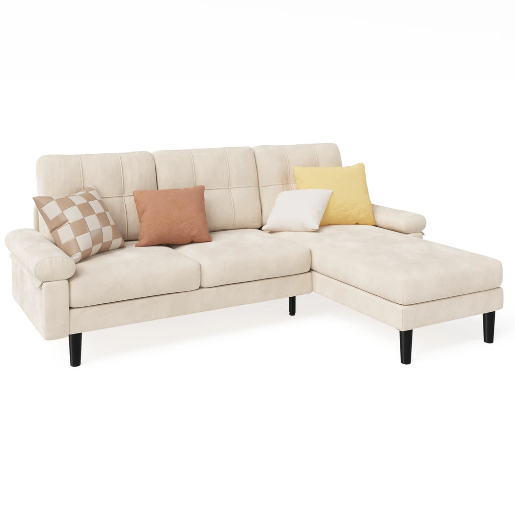 Lofka Sofa Couch with Large Storage Pockets and Soft Seats,Modern Loveseat Sofa for Apartment, Office, Bedroom,Deep Gray