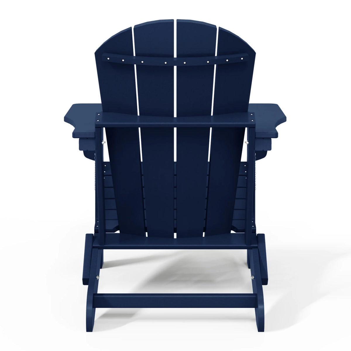 Westintrends Outdoor Folding HDPE Adirondack Chair, Patio Seat, Weather Resistant, Dark Brown