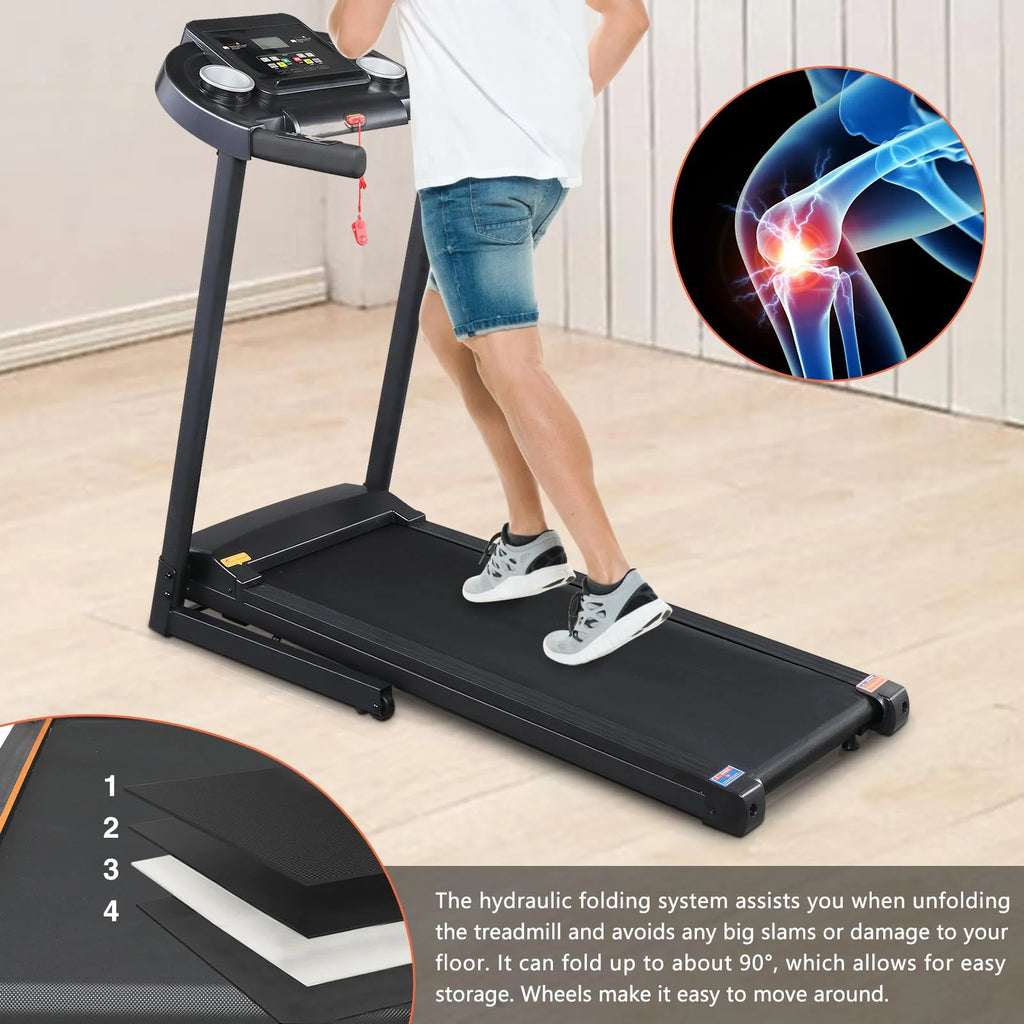 Ktaxon Folding Electric Treadmill, Walking Jogging Home Fitness Machine