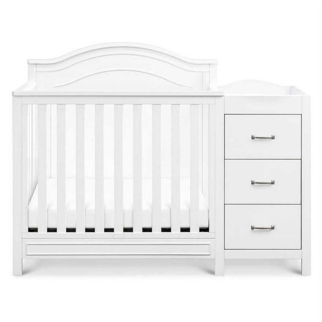 DaVinci Charlie 4-in-1 Convertible Mini Crib &amp; Changer in White