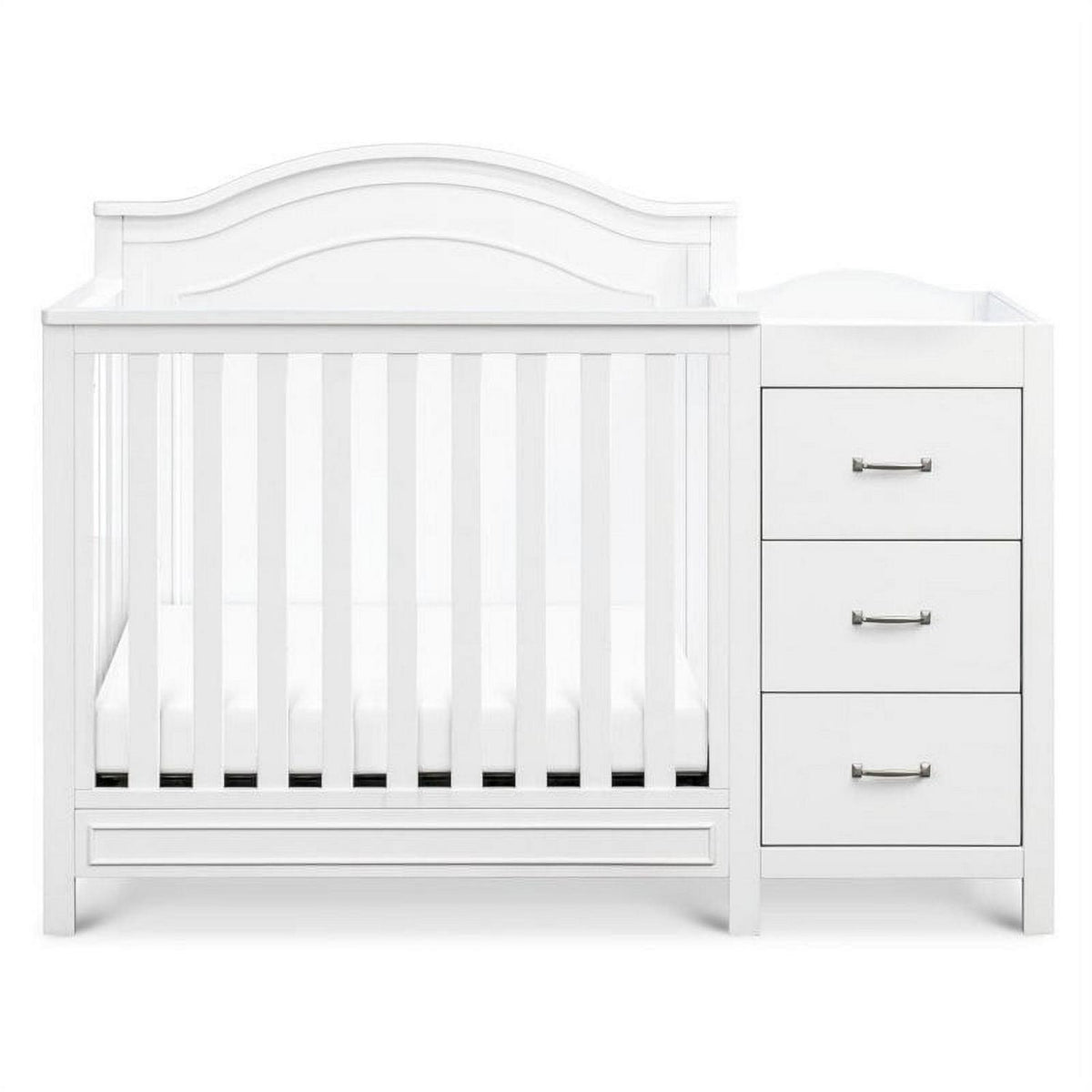 DaVinci Charlie 4-in-1 Convertible Mini Crib &amp; Changer in White