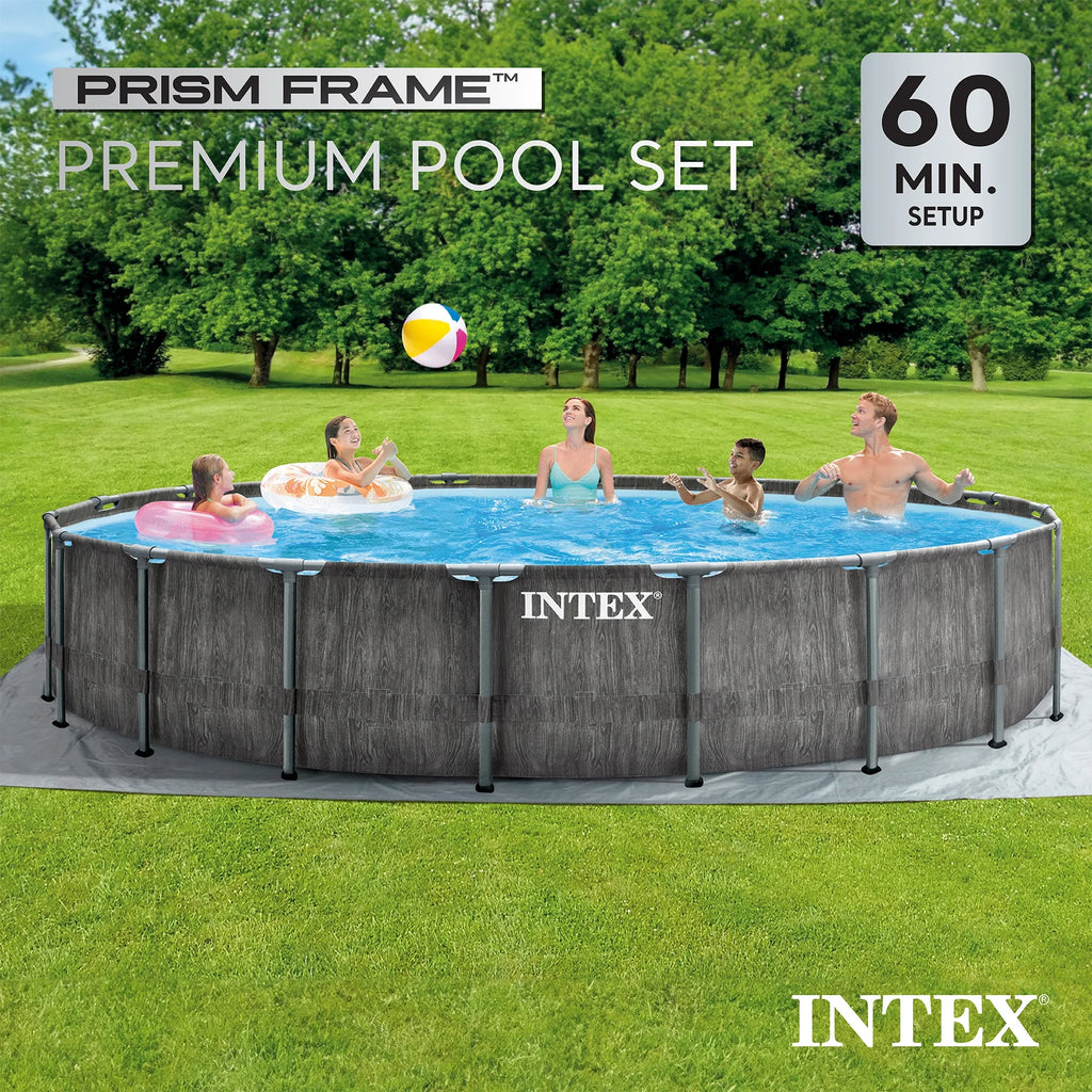 Intex 16Ft X 8Ft X 42In Prism Frame Rectangular Pool Set