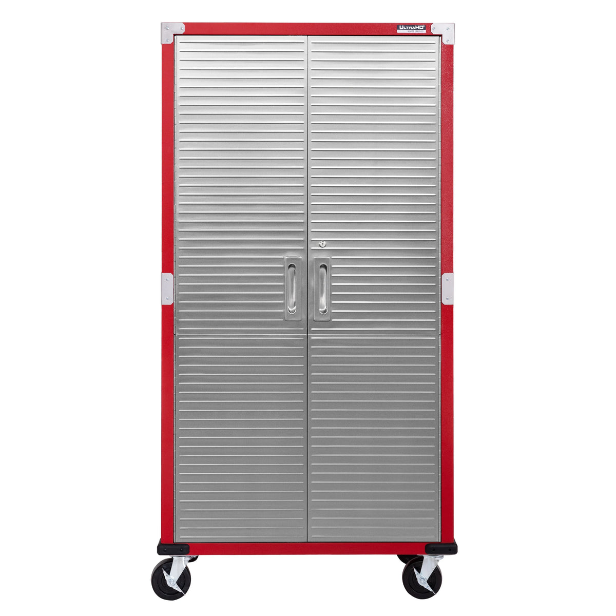 Seville Classics UltraHD Steel Body Lockable Storage Filing Cabinet Organizer Locker Shelving Unit 36" W x 18" D x 72" H, Granite