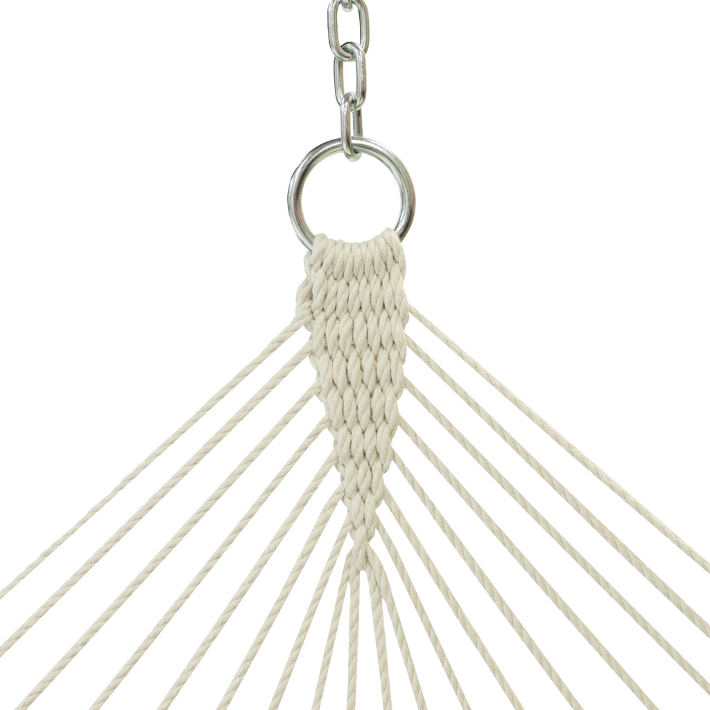 VEIKOUS 2-Person Hammock w/Metal Stand, Detachable Pad & Pillow 450lbs Weight Capacity, White