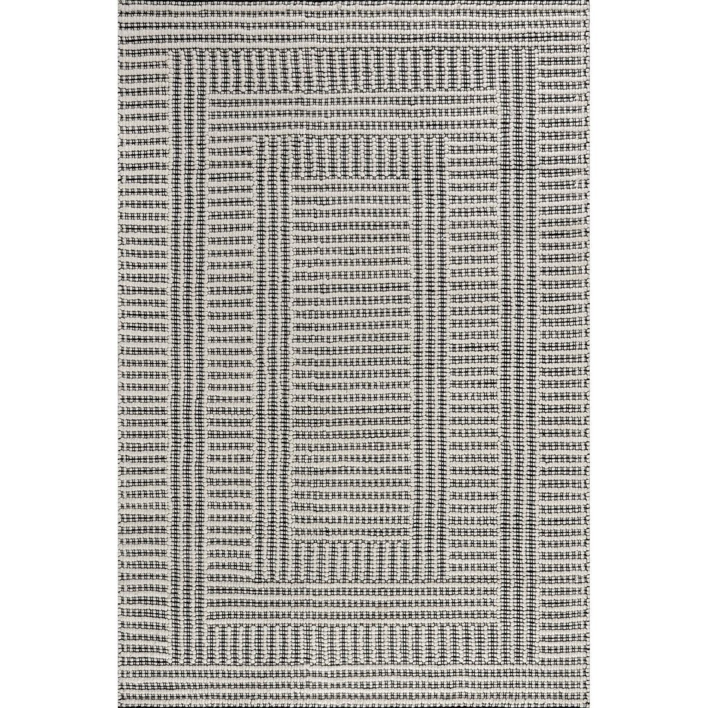 Rugs USA Devon Wool Blend Area Rug, 5' x 8', Devon Ivory