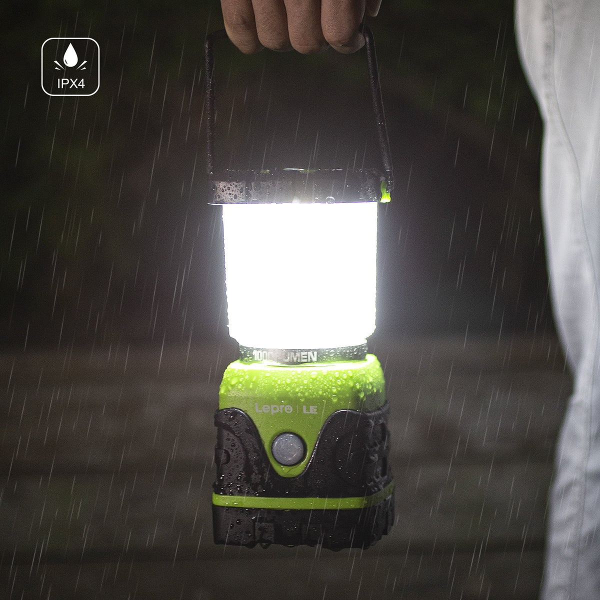 Lepro 2-Pack LED Camping Lanterns, 1000LM Battery Powered Camping Tent Light , 4 Light Modes and IPX4 Waterproof , Perfect Camping Accessories for Hurricane, Emergency, Survival Kits, Hiking, Fishing