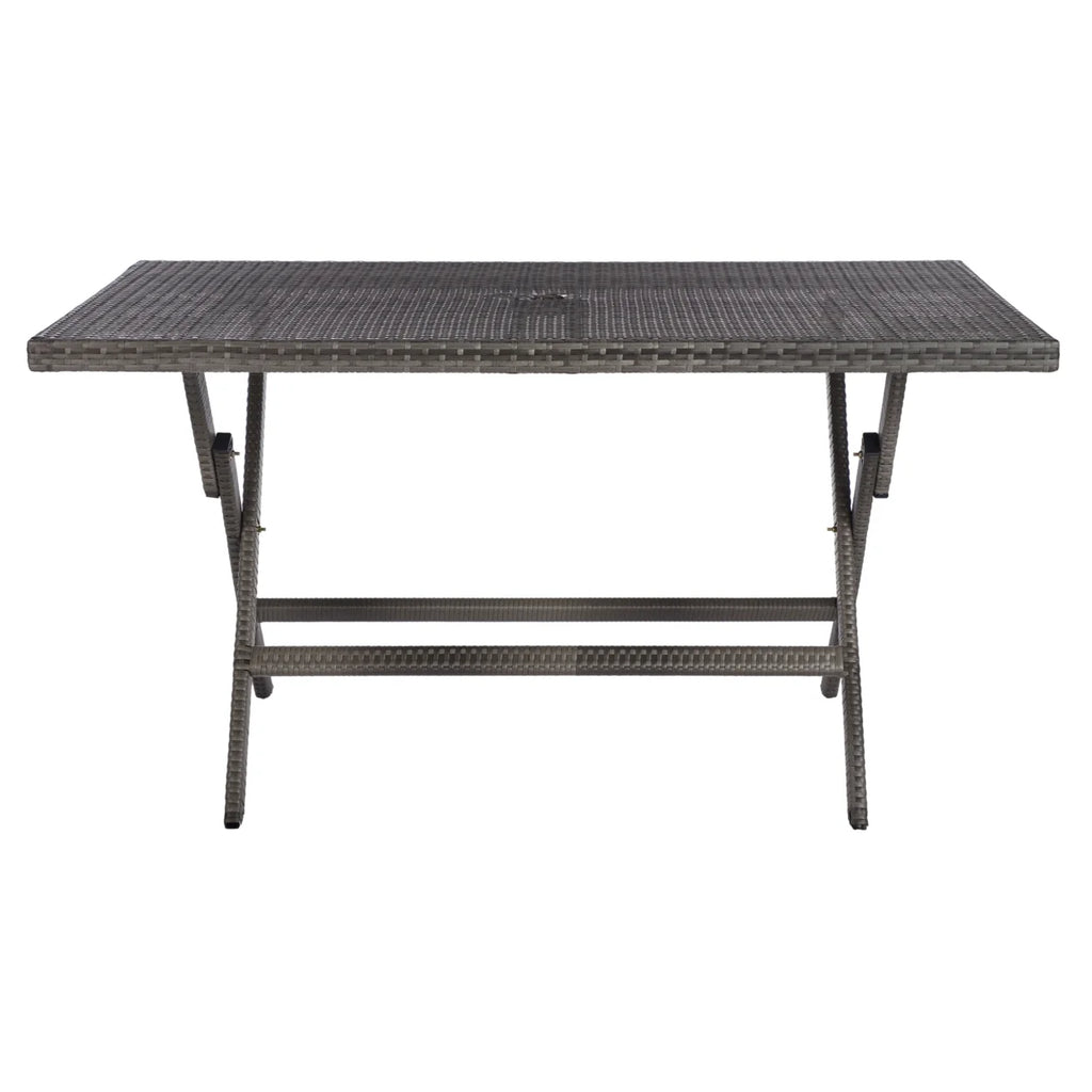 SAFAVIEH Outdoor Collection Akita Folding Table Black