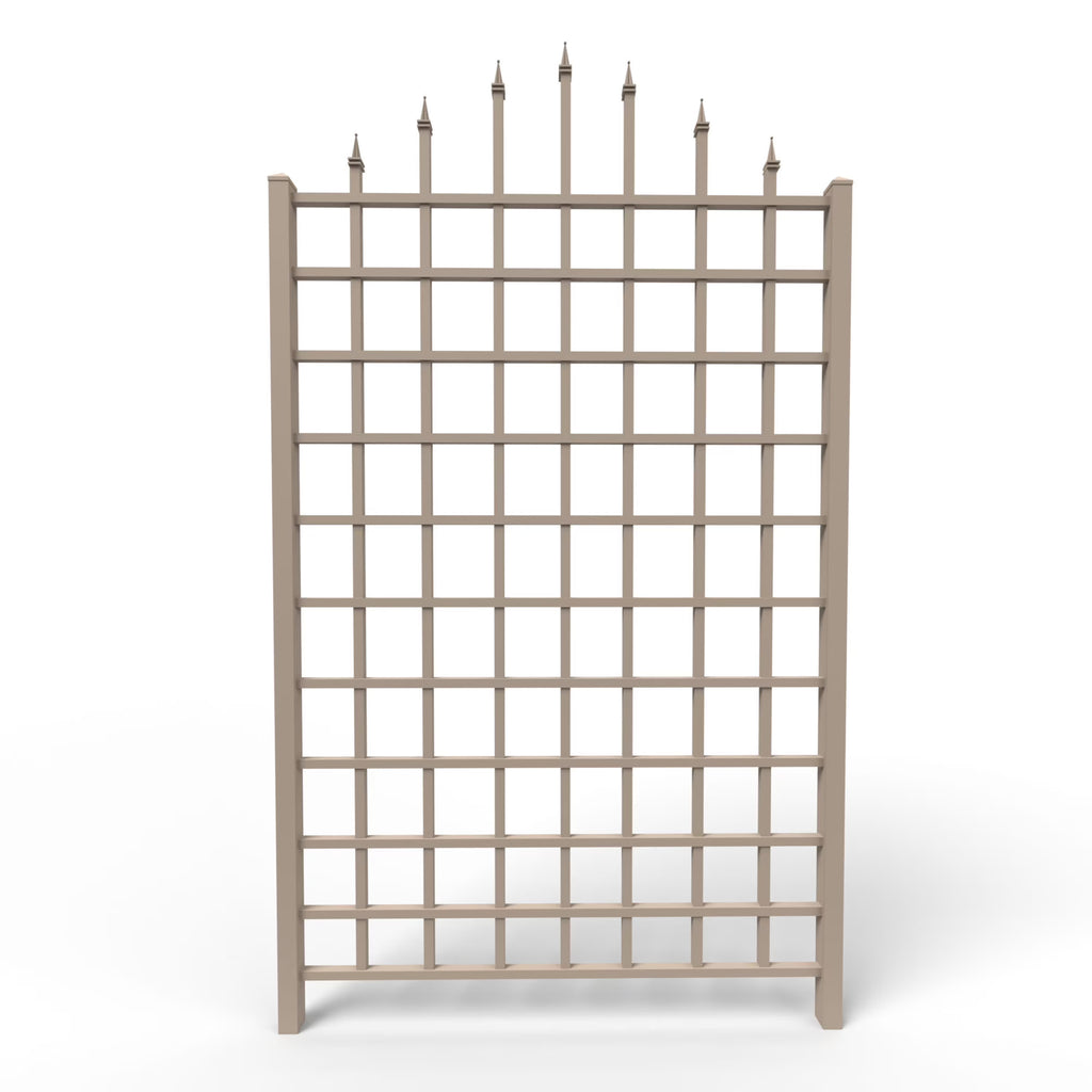 Dura-Trel Winchester 57 by 95 Inch Outdoor Garden Patio Trellis, Mocha