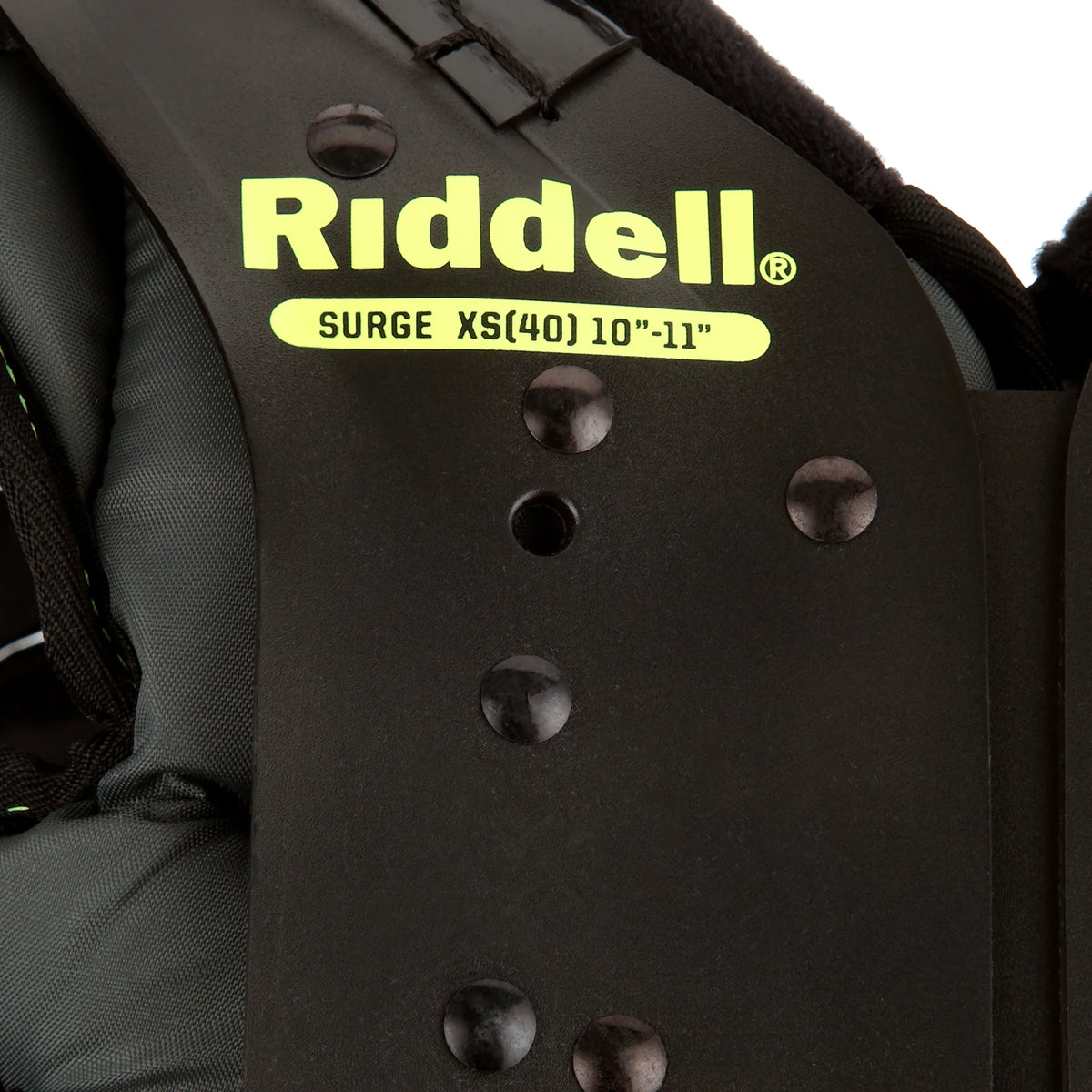 Riddell Surge Youth Football Shoulder Pad Black/Volt, Small