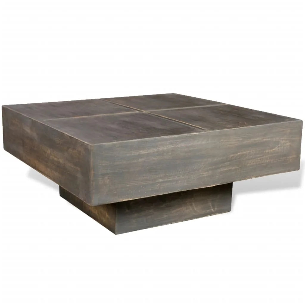vidaXL Coffee Table Brown Square Solid Mango Wood