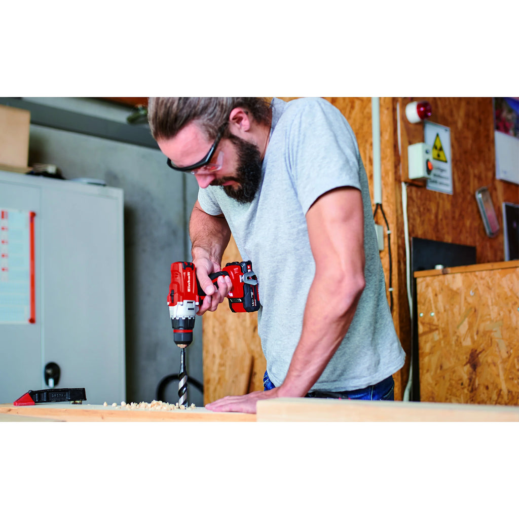 Einhell TE-CD 18/2 Li 18-Volt Power X-Change Cordless Drill Workshop Power Tool Kit, 3/8-Inch, W/ 1.5-Ah Battery