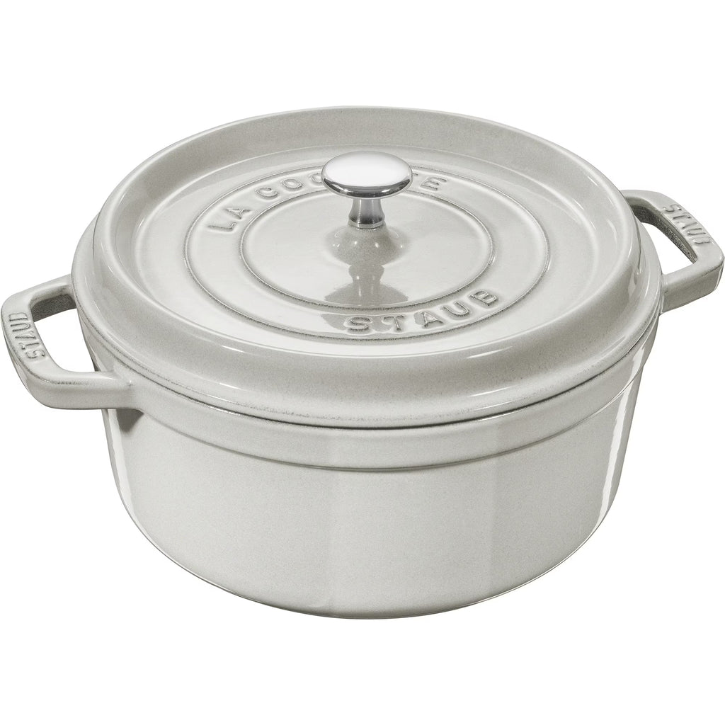 Staub Cast Iron 4-qt Round Cocotte - Matte Black