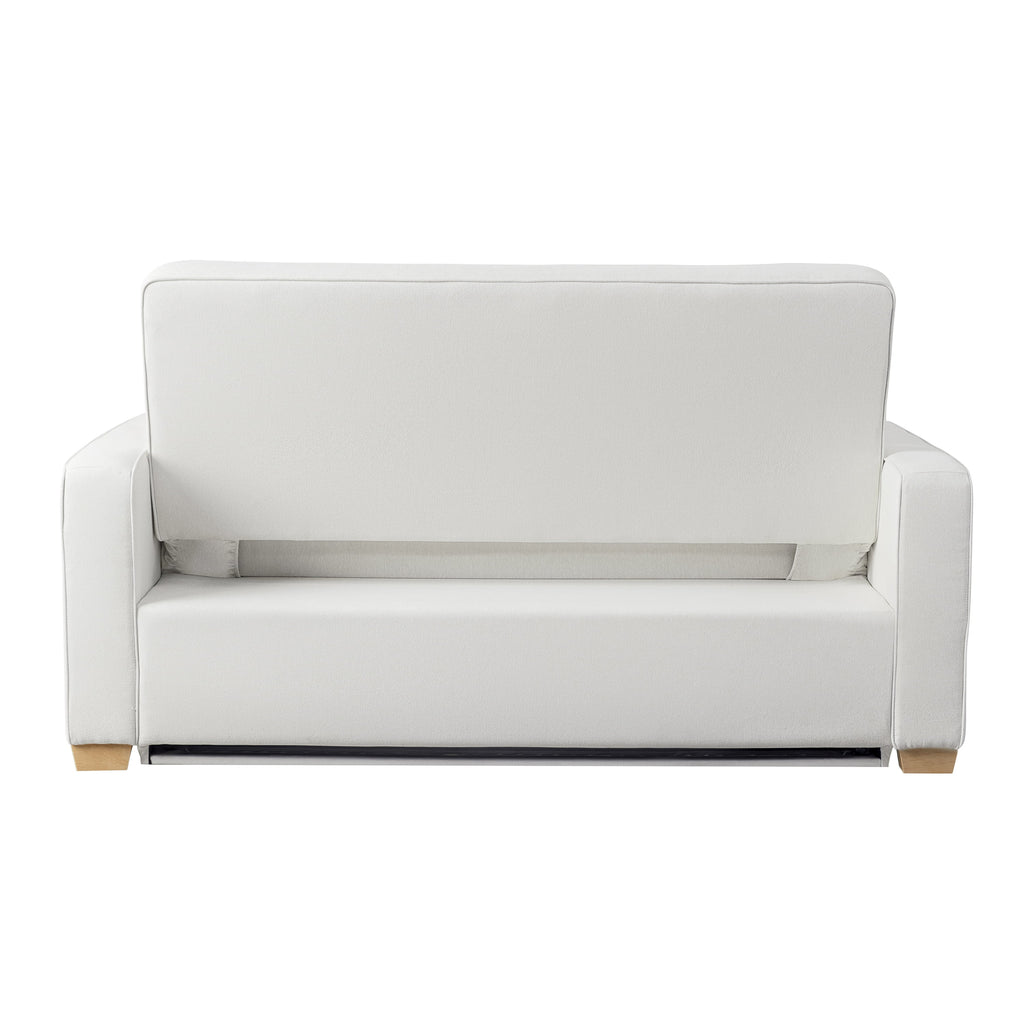 Serta Dream Convertibles Monroe Modern Polyester Convertible Queen Sofa Bed with Pillows Grey
