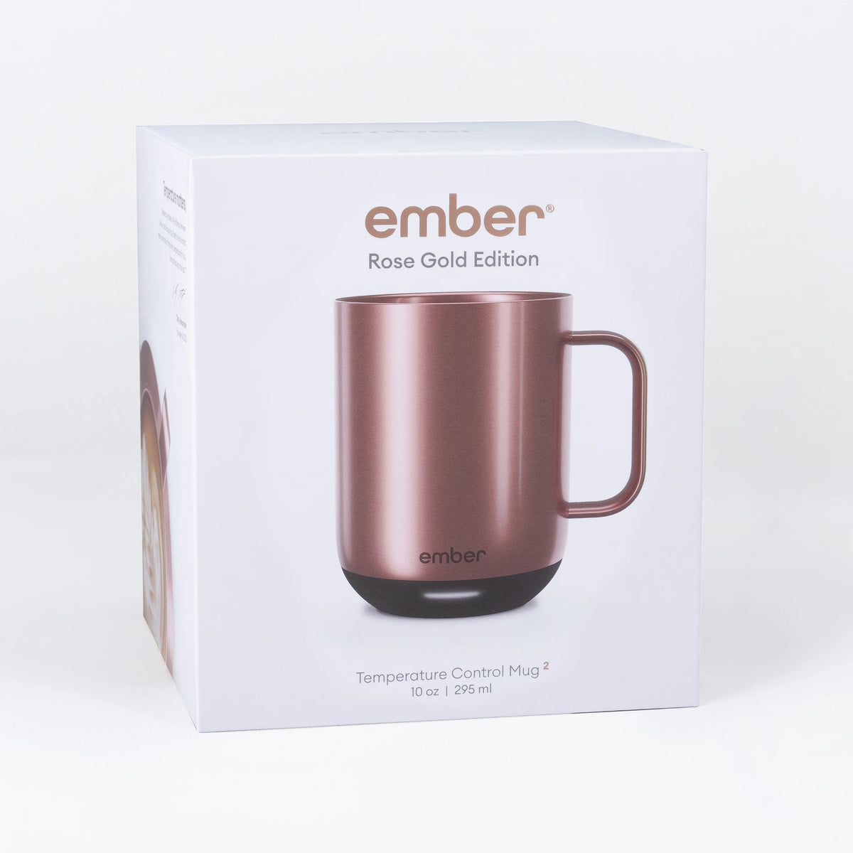 Ember Temperature Control Smart Mug 2, 10 oz, Gold, up to 1.5-hr Battery Life - App Controlled Heated Coffee/Tea Mug - Improved Design