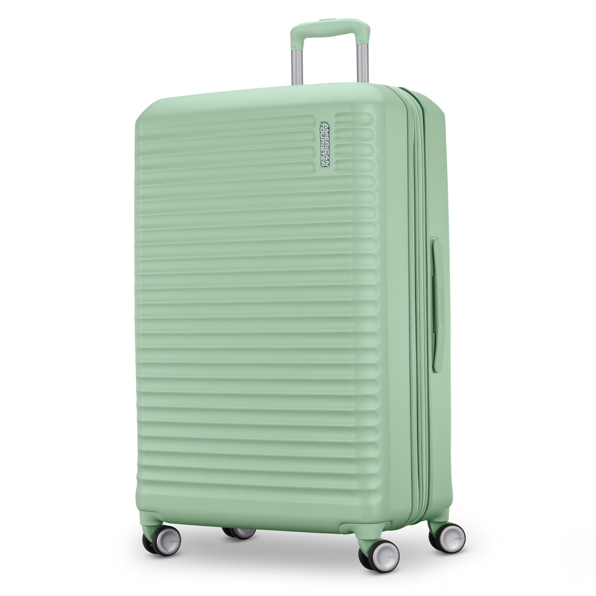 American Tourister Stratum 3.0 Large Hardside Checked Suitcase with Spinner Wheels - Surreal Green