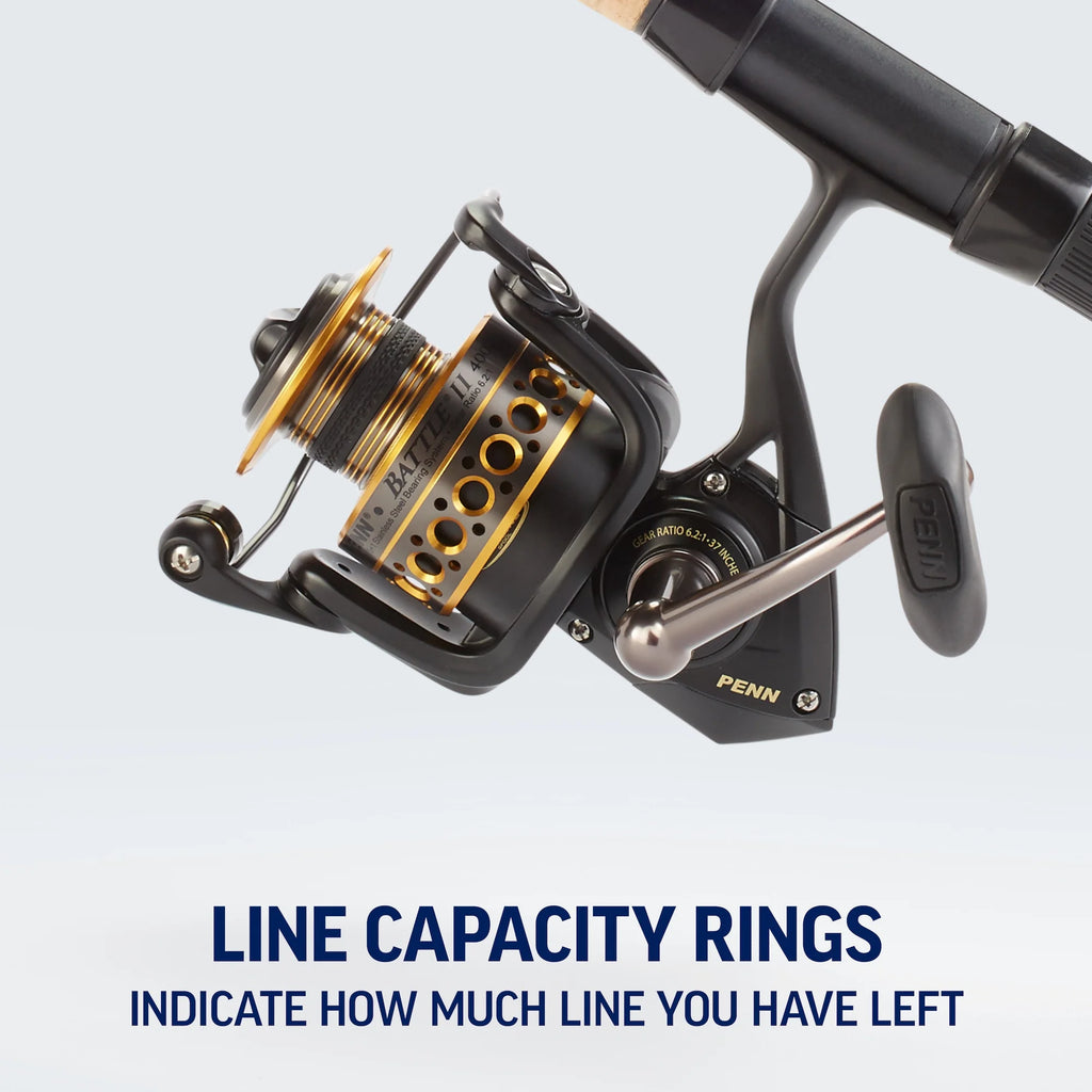 PENN Battle? II Spinning Reel, 5000 Size Fishing Reel