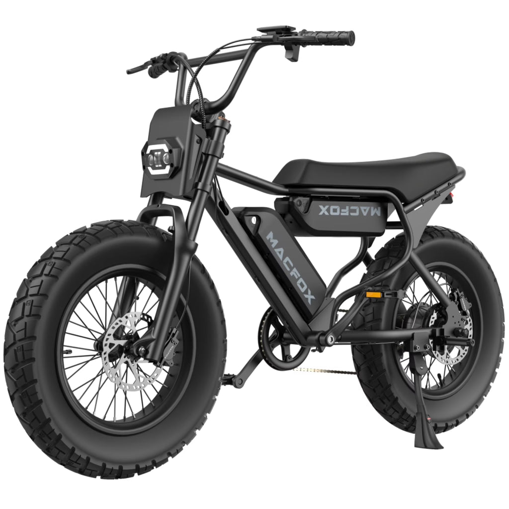 MACFOX X7 Adult Electric Bike, 750W E-Bike, 25 MPH, 48V 13Ah removable battery, 35-mile range, hydraulic brakes, upgraded 20x5.0 wide rear tire.