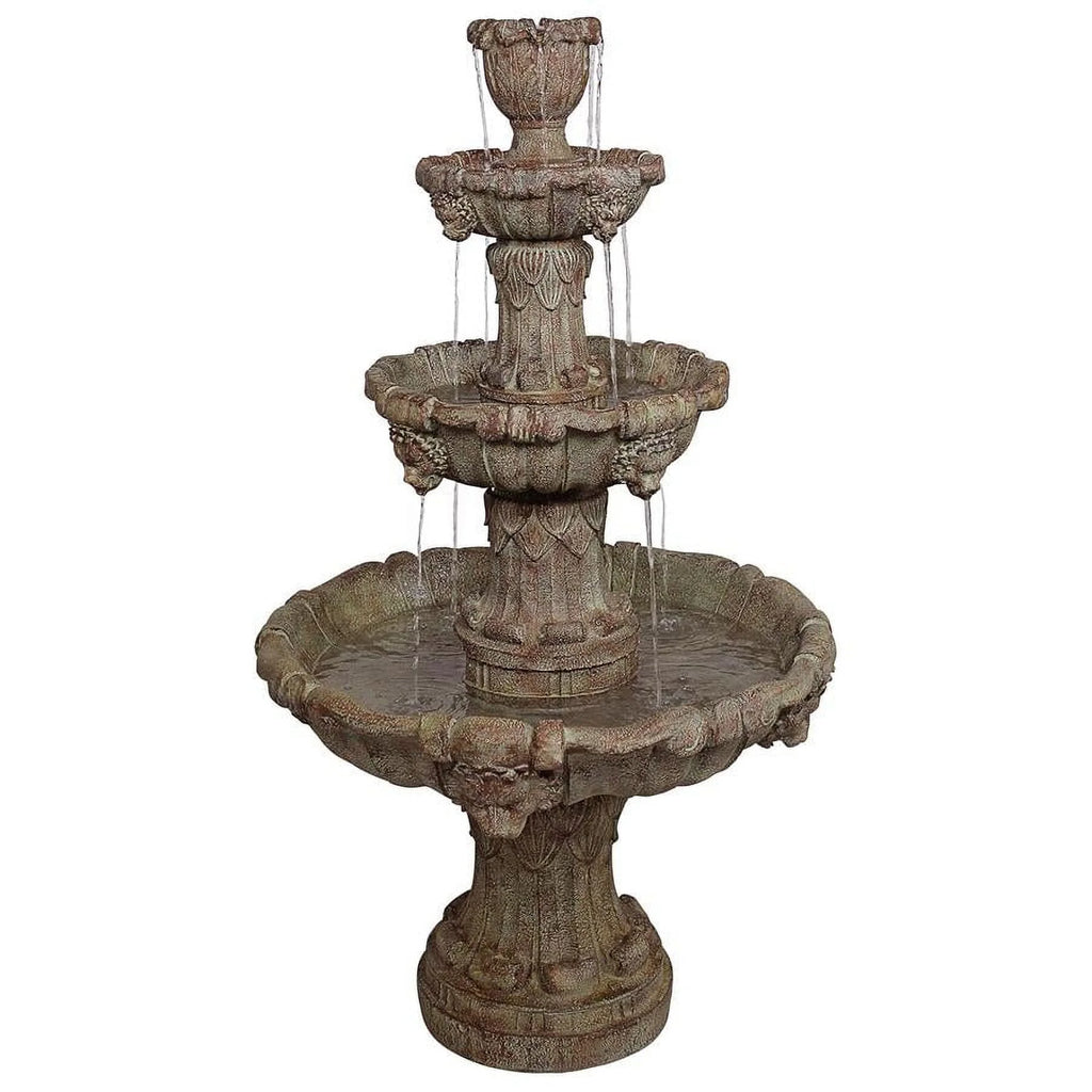 Design Toscano Medici Lion Four-Tier Fountain