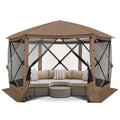 SANOPY 12x12 Pop up Gazebo Screen Tent Screen House for Camping,Starry Sky Gazebo with Removable Roof, Outdoor Screened Gazebo without Sidewalls, Portable Hub Tent with Carry Bag and Ground Stakes