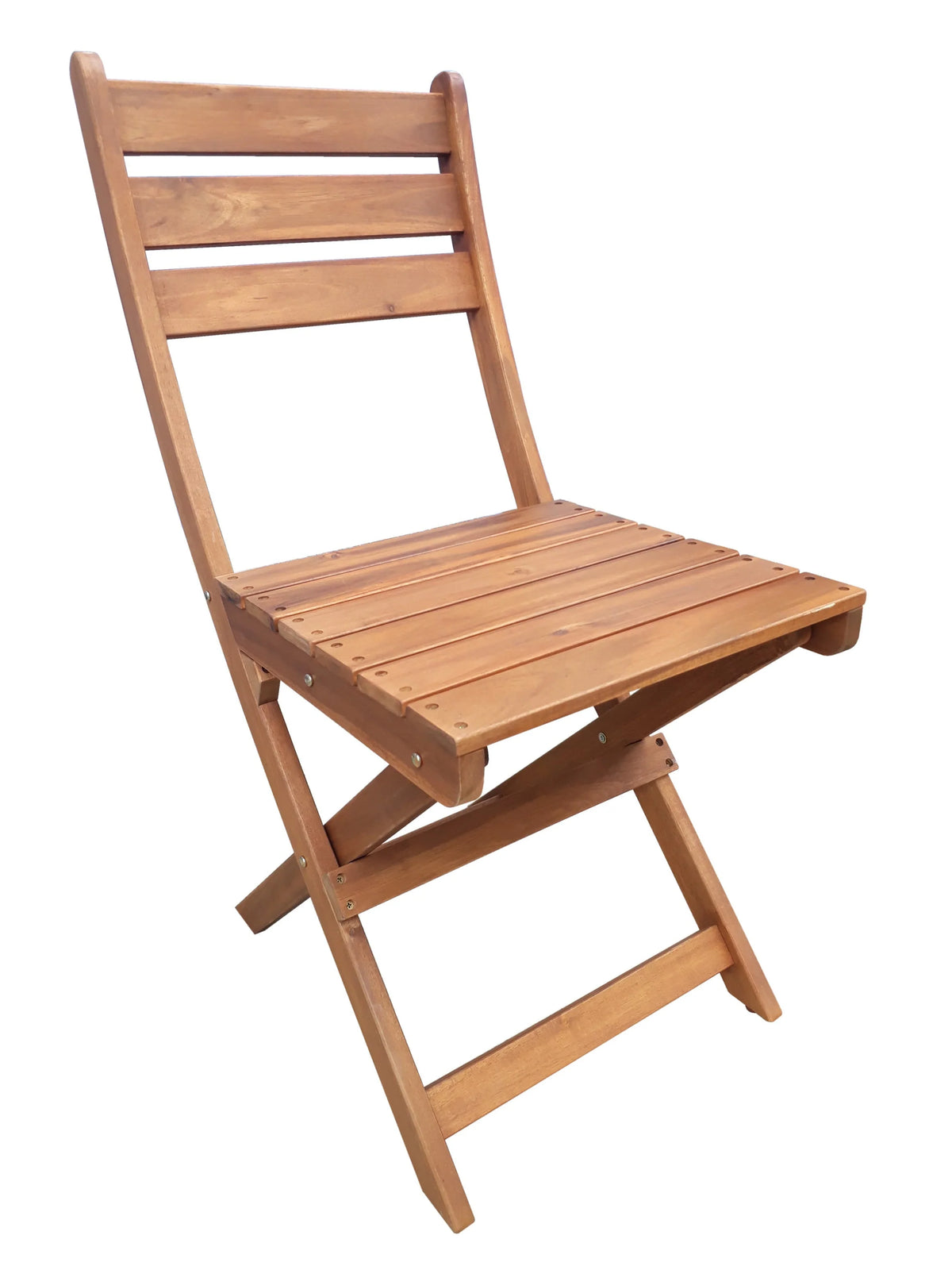 Mainstays Outdoor Patio 3-Piece Wood Bistro Set, Natural Color