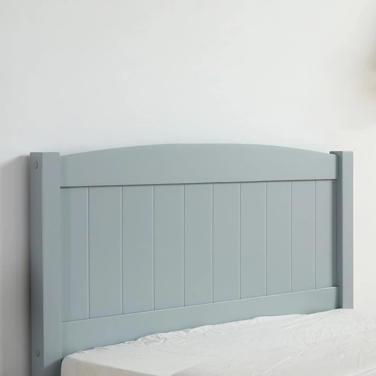 Ktaxon Deluxe Wood Platform Bed with Headboard, Teen Bed Gray,Twin