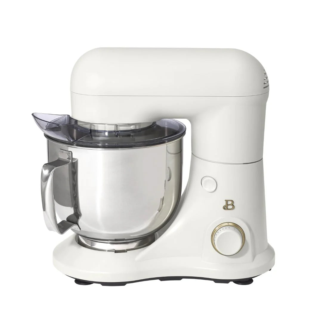 Beautiful 5.3 qt Stand Mixer, Lightweight & Powerful with Tilt-Head, White Icing by Drew Barrymore