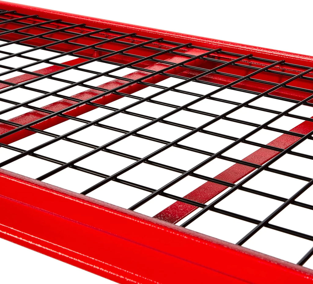 Craftsman 2-Shelf 3-Foot Tall Stackable Tool Chest Depth Storage Rack, 2-Pack, Red 3-Feet, 2 Set