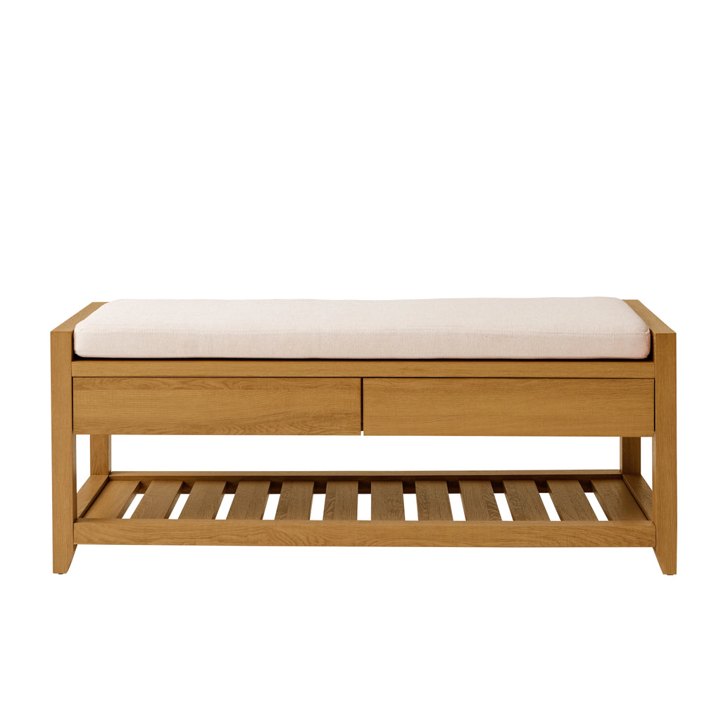 Better Homes & Gardens Reading 45" Bench, Walnut Finish