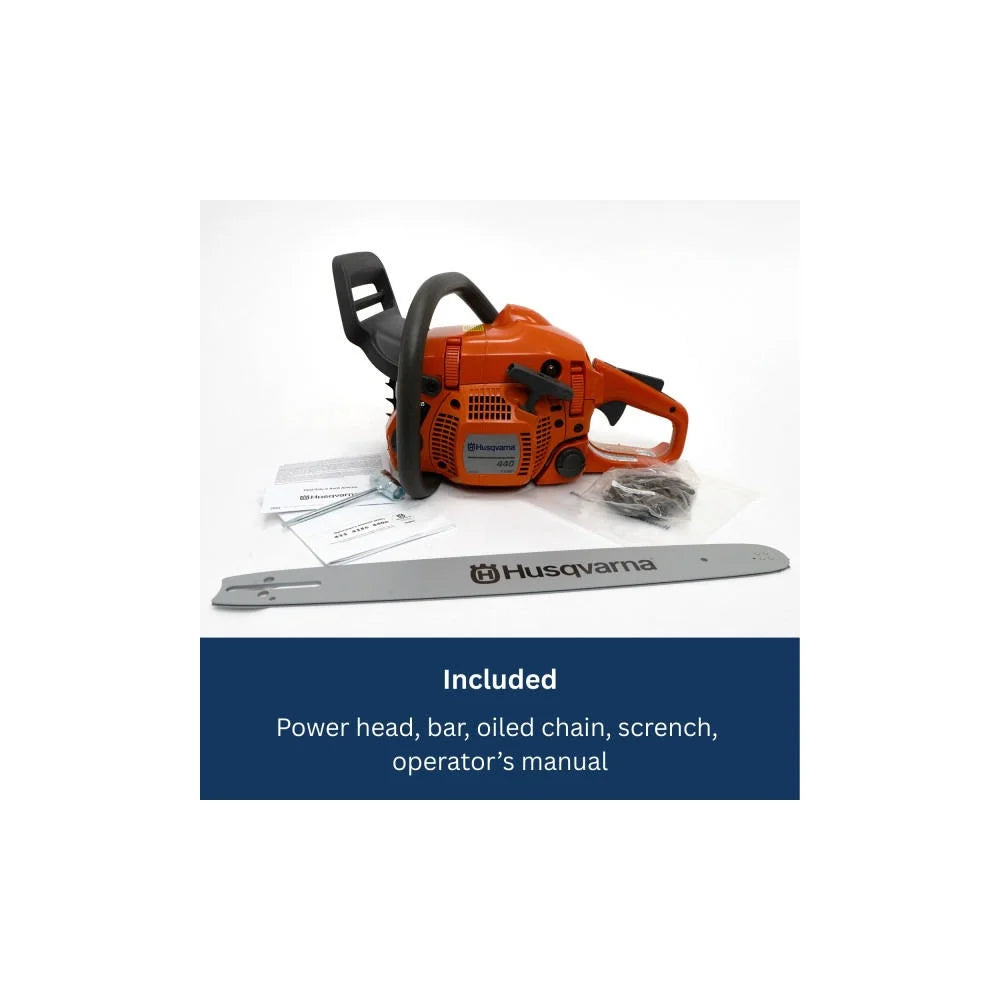 Restored Husqvarna 440 18" Bar 40.9cc 2.4HP 2 Cycle Gas Chainsaw (Refurbished)