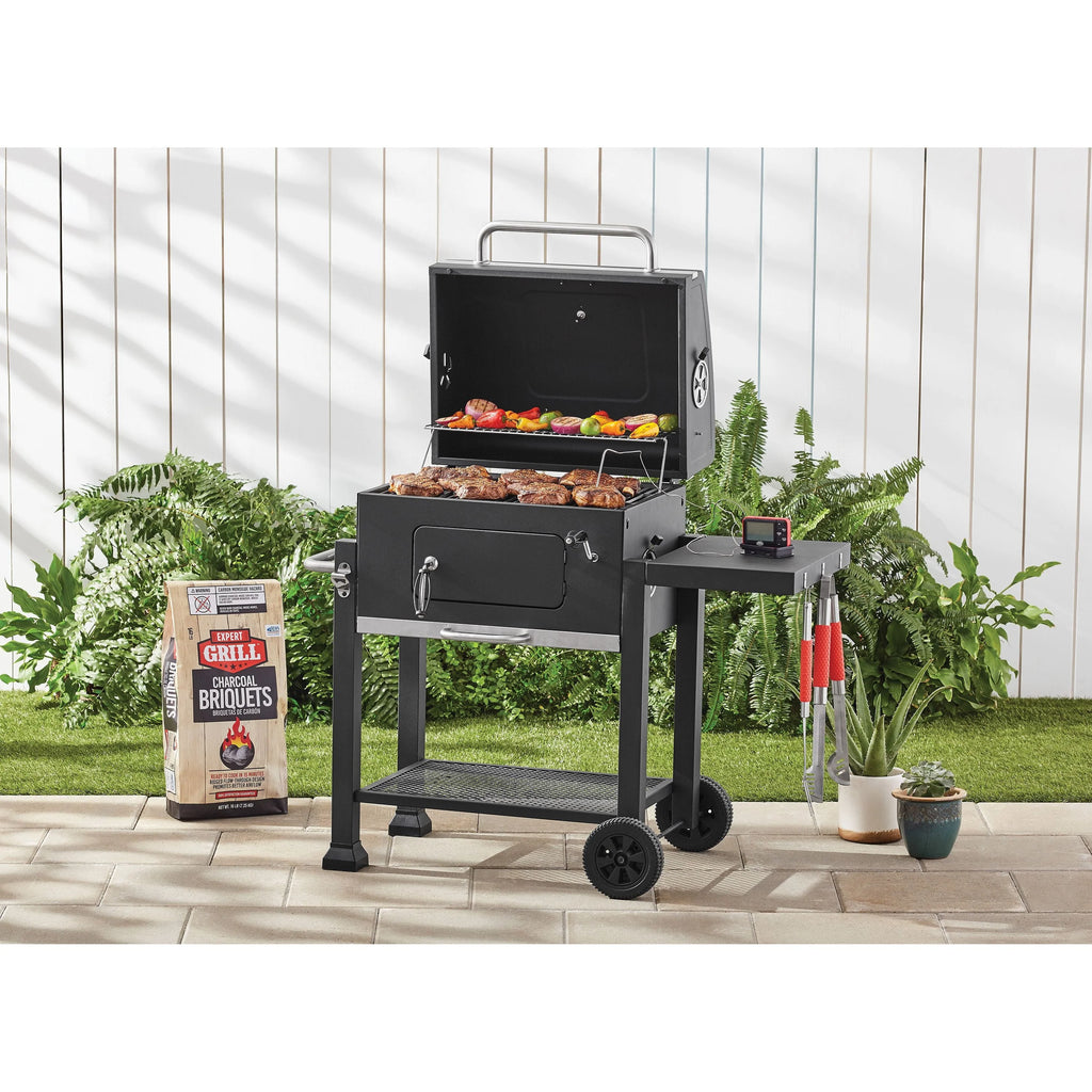 Grill Heavy Duty 24-Inch Charcoal Grill, Black