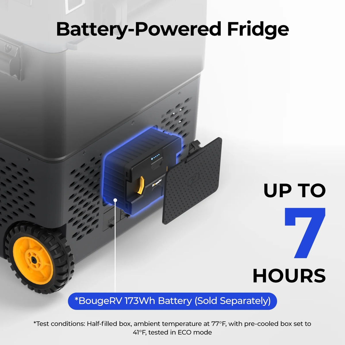 BougeRV Car Refrigerator 61QT Dual Zone, 12 Volt Portable Freezer Fridge with Wheels, APP Control Compressor Refrigerator 12V/24V DC for RV Truck Vehicle Boat Outdoor Travel Camping Trip Use