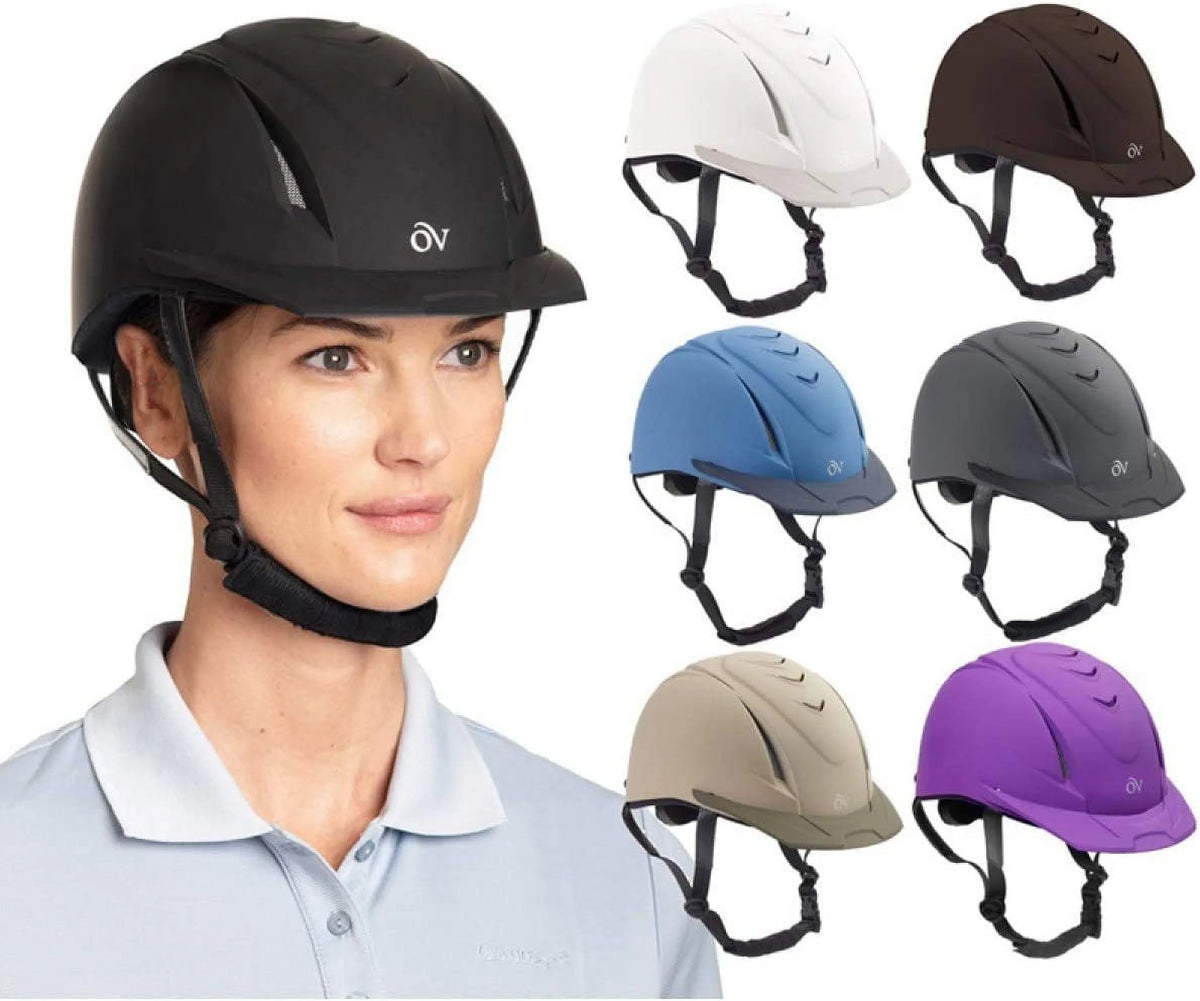 Ovation Deluxe Schooler Helmet Medium and Large, Black