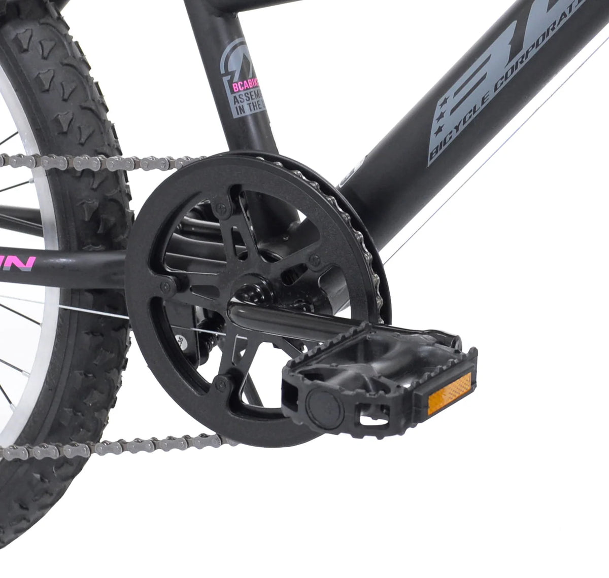 Kent 20-inch Girl's Kobra Mountain Child Bicycle, Black/Pink