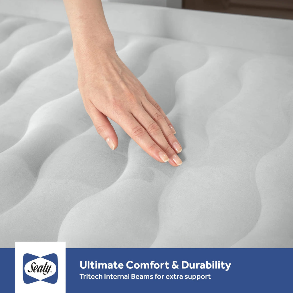 Open Box Sealy Tritech 20" Inflatable Mattress Twin Airbed w/ Built-In Pump