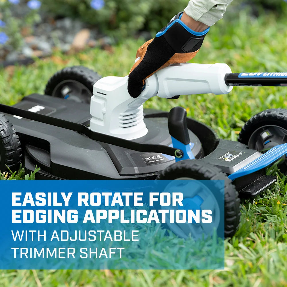 HART 20V 12" Cordless Trim Mower Kit, (1) 4.0Ah Lithium-Ion Battery