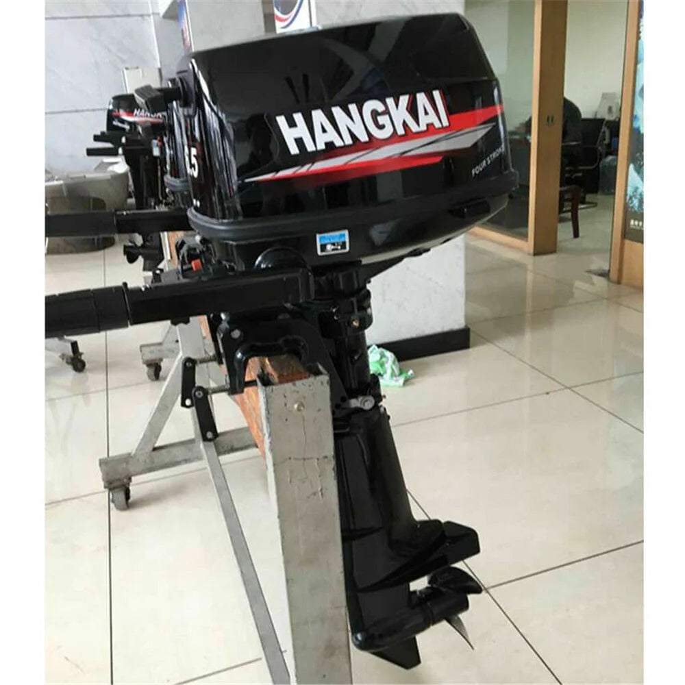 4Stroke 6.5HP Outboard Motor Marine Boat Engine Water Cooling CDI System 6.5HP 4-Stroke Outboard Motor Tiller control Boat Engine Water Cooling 123CC 4-Stroke 6.5HP Outboard Motor Boat Marine Engine