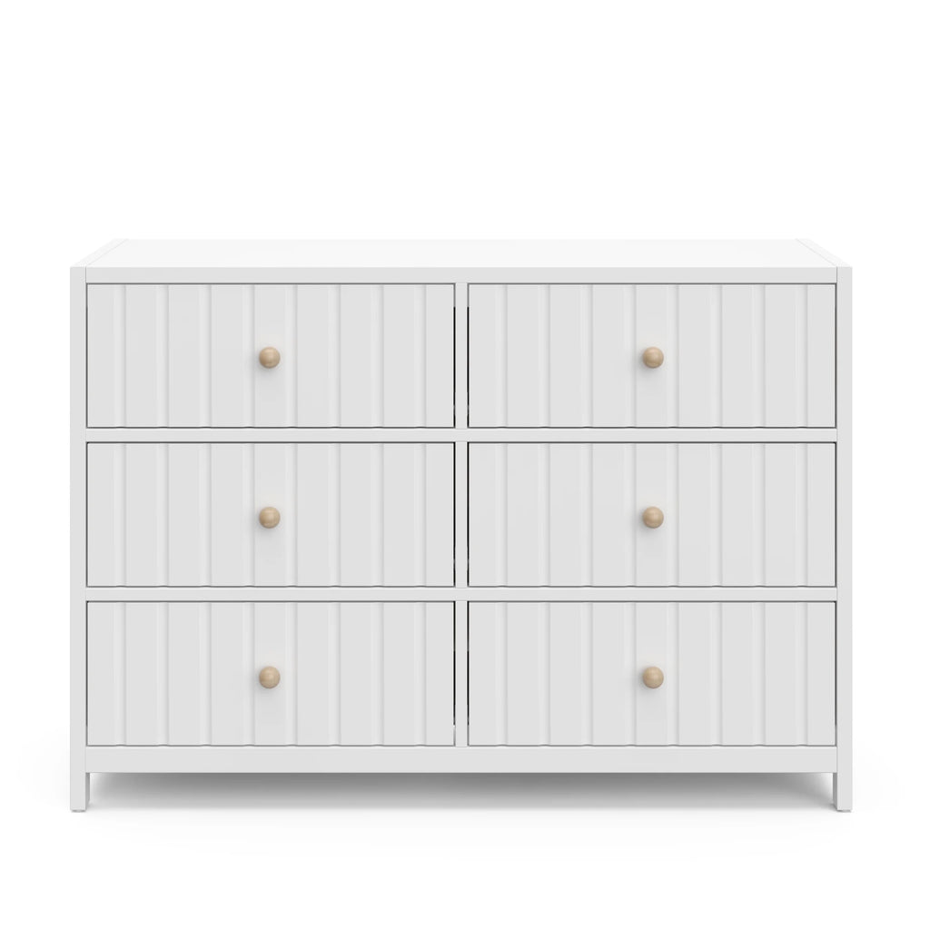 Graco Teddi 6 Drawer Nursery Double Dresser, White